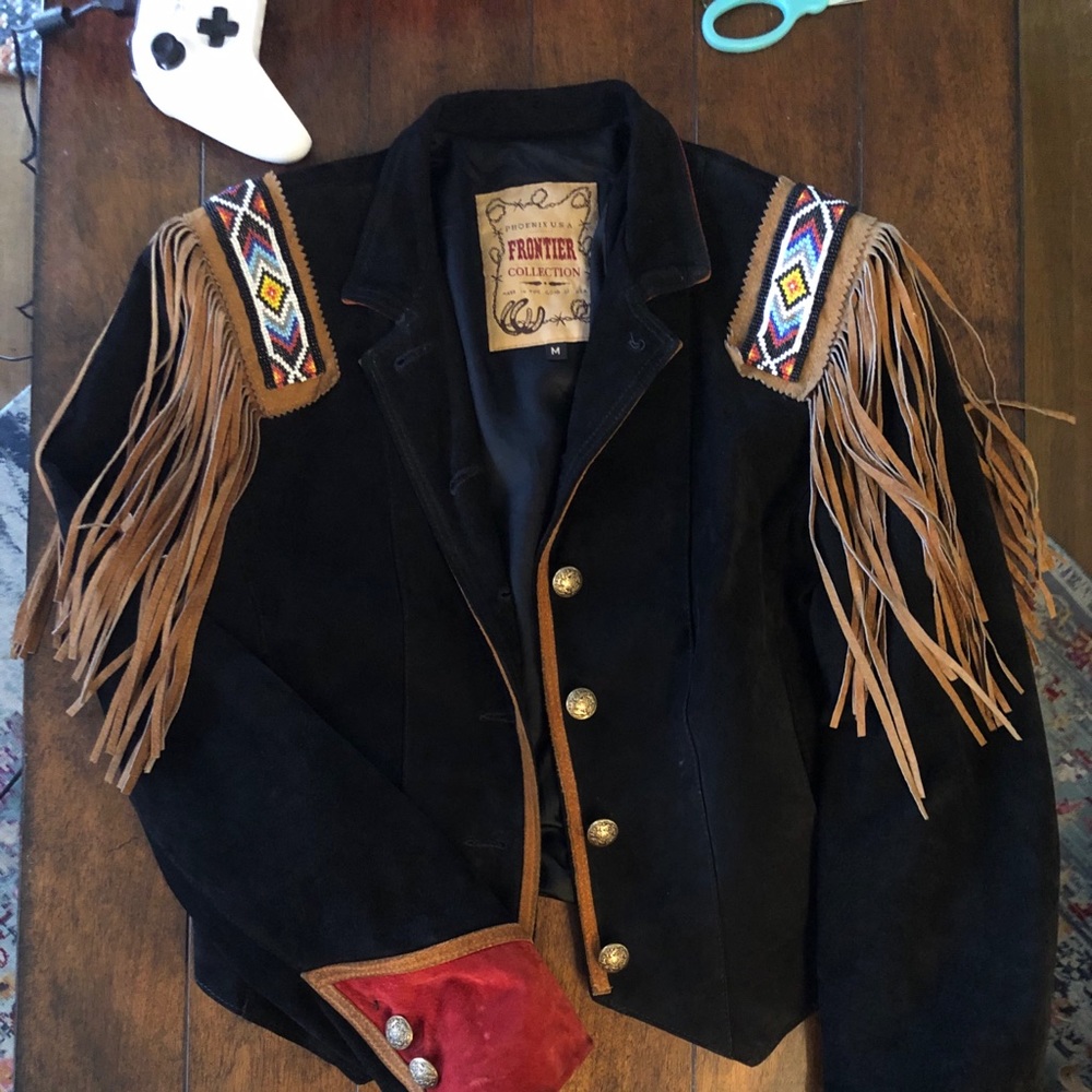 Vintage Frontier Collection suede crop jacket